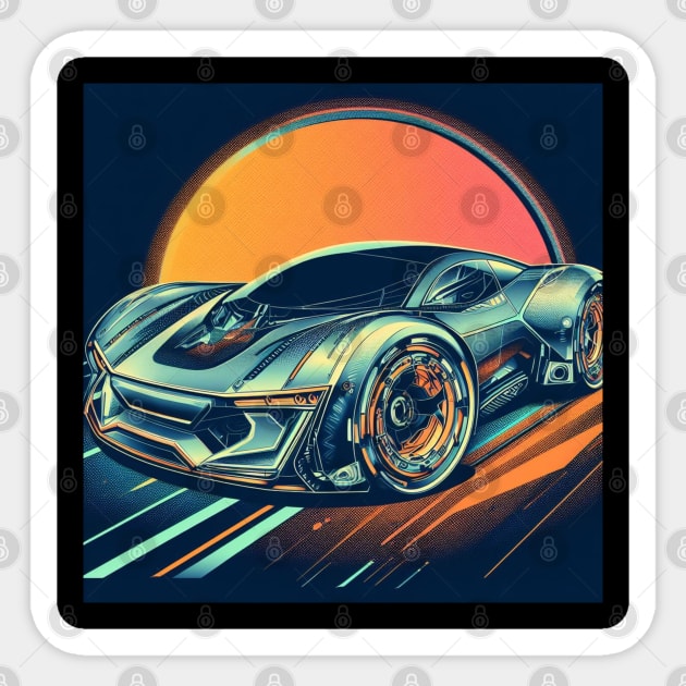 Futuristic Auto . Sticker by Canadaman99